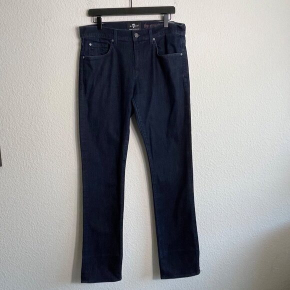 7 For All Mankind Men’s Premium Luxe Straight Leg Jeans – Size 34 - Picture 4 of 14